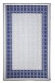  Europa Midnight Blue Geometric Recycled Plastic Reversible Outdoor Rug By Fab Rugs