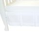 Classic White Cot Crib Valance White by Babyhood