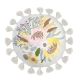 Makea Circle Cushion by Bambury