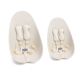 Fresco Chrome Seat Pad Starter Kit Coconut White 