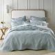 Aspen Sky Blue Bedspread Set by Bianca