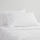 250 TC Poly Cotton Percale White Sheet Set by Logan & Mason
