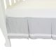 Summer Stripe Cot Crib Valance Grey by Babyhood